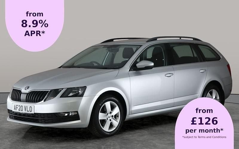 Silver Used 2020 Skoda Octavia SE Technology Estate | £9,358 (Good price) - Image 1/3