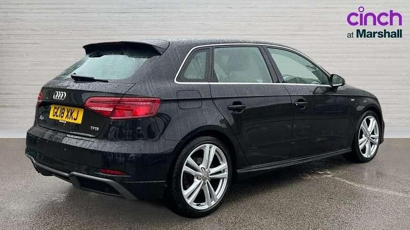 Begagnad Audi A3 S-Line 190 HK (139 kW) 2018 Svart Sedan