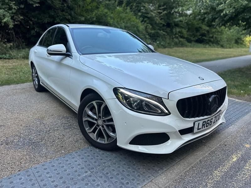 White Used 2016 Mercedes C200 Sedan | £11,499 (Fair price) - Image 1/4