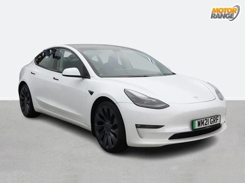 White Used 2021 Tesla Model 3 Performance Sedan | £20,895 (Fair price) - Image 1/4