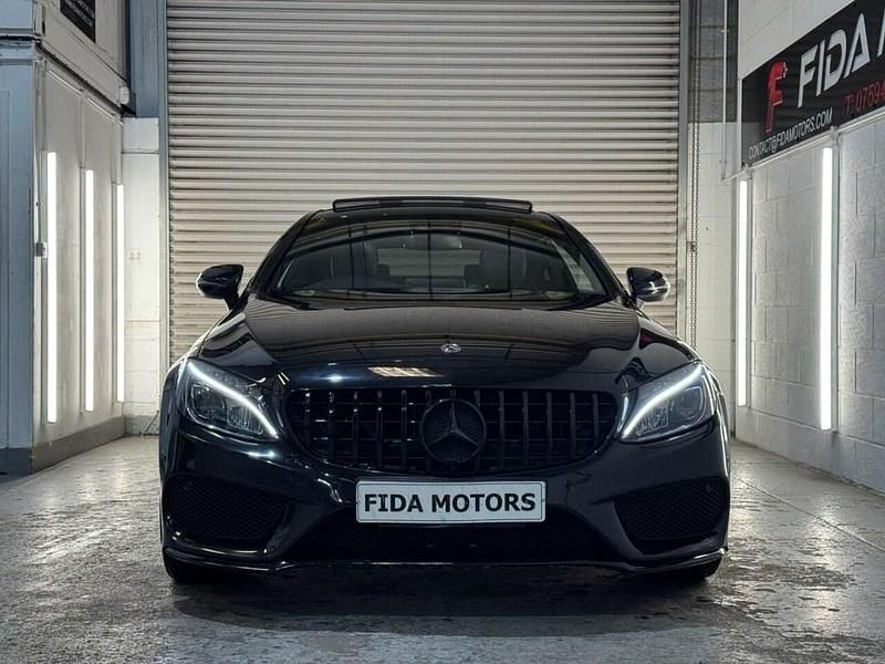 Used Mercedes C220 AMG line 170 HP (125 kW) 2018 Black Coupe