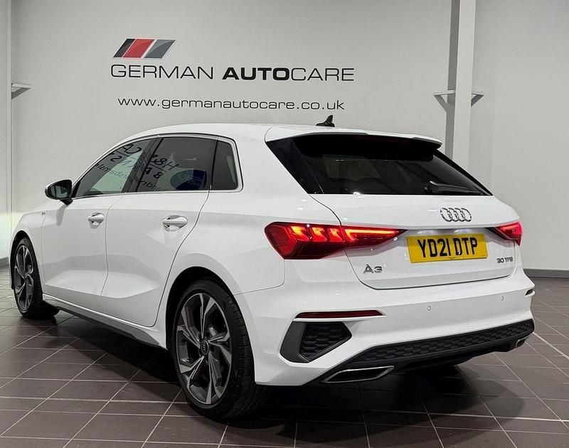 Used Audi A3 Sportback S-Line 2021 White Hatchback