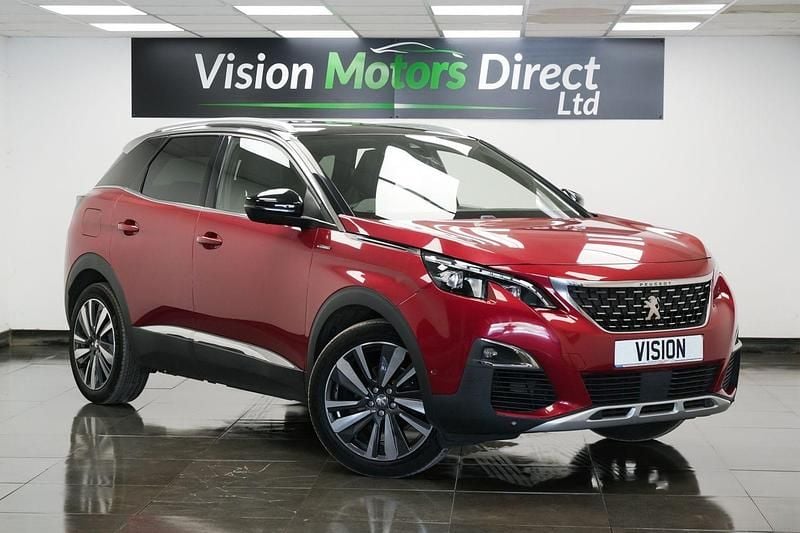 Red Used 2018 Peugeot 3008 Premium Hatchback | £9,440 (Fair price) - Image 1/3