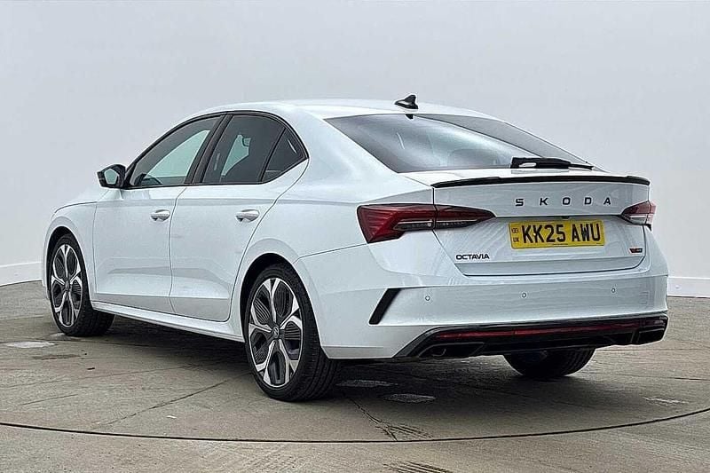 Used Skoda Octavia vRS 265 HP (194 kW) 2025 Moon white metallic Hatchback