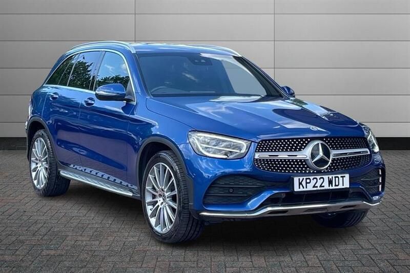 Spectral blue Used 2022 Mercedes GLC300 AMG Line Premium Estate | £31,895 (Good price) - Image 1/4