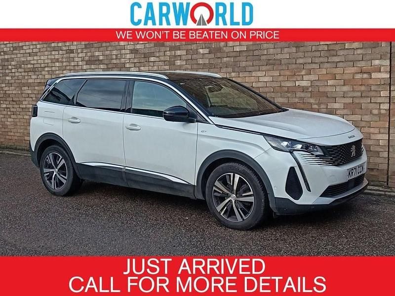 White Used 2022 Peugeot 5008 GT SUV | £16,990 (Good price) - Image 1/3