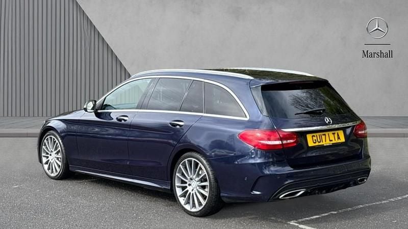 Used Mercedes C220 AMG Line Premium 170 HP (125 kW) 2017 Blue