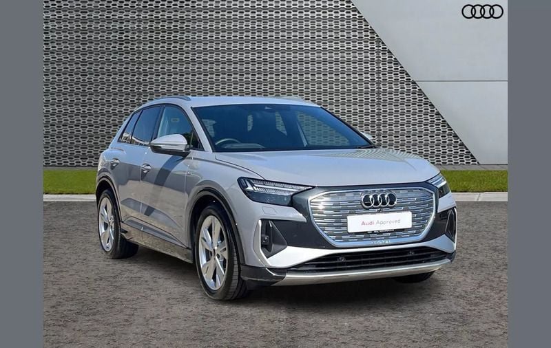 Grey Used 2025 Audi Q4 e-tron S-Line SUV | £39,895 (A bit pricey) - Image 1/4