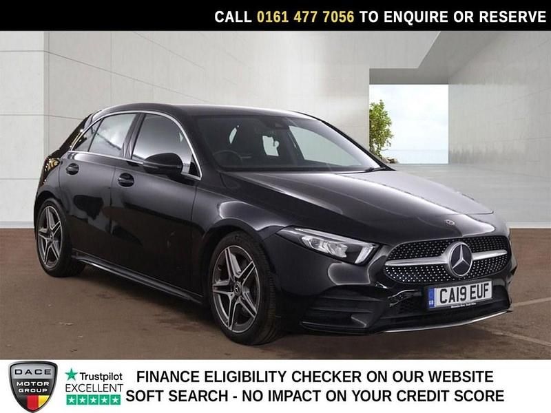Used Mercedes A190 AMG line 2019 Black Hatchback