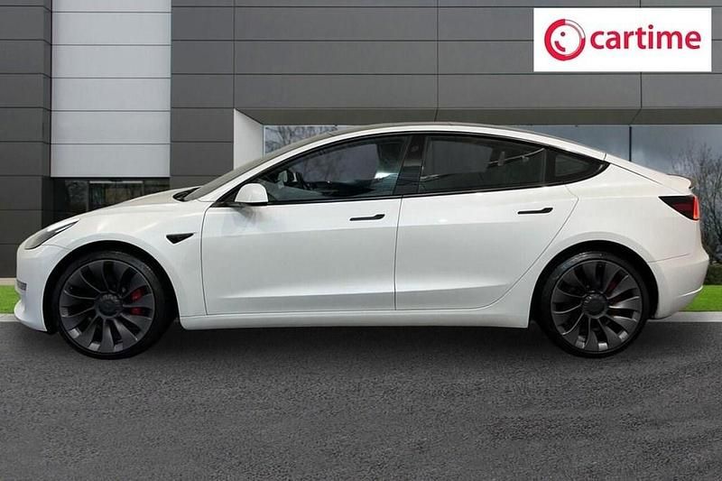 Used Tesla Model 3 Performance 461 kW (627 HP) 2021 White Sedan
