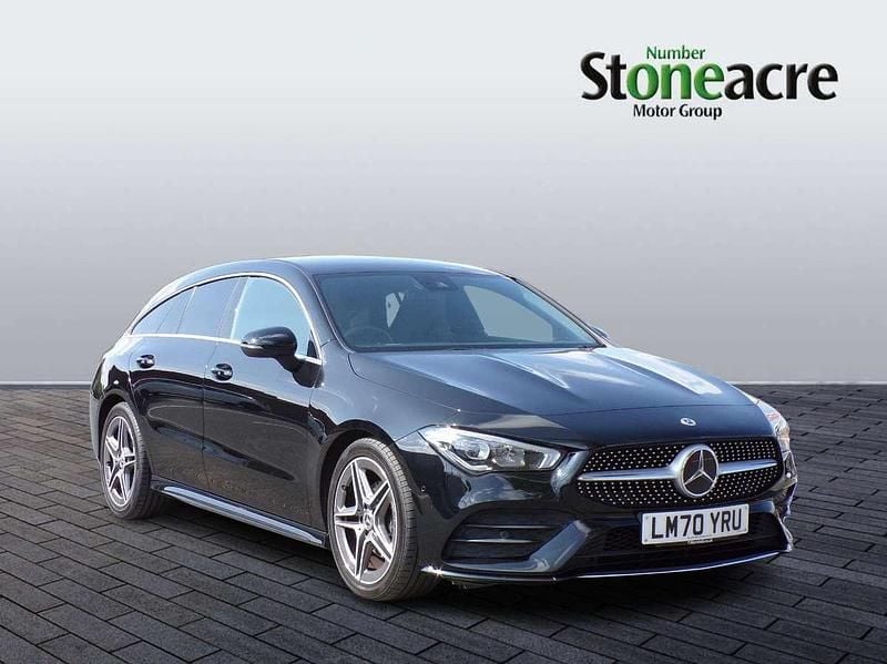 Black Used 2020 Mercedes CLA180 AMG line Sedan | £20,495 (Good price) - Image 1/4
