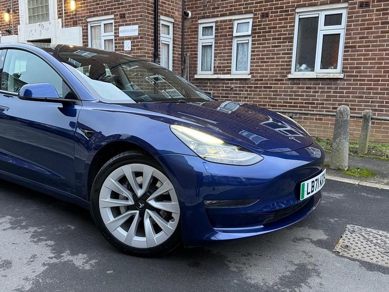 Used Tesla Model 3 Long Range AWD 366 kW (498 HP) 2021 Blue Sedan