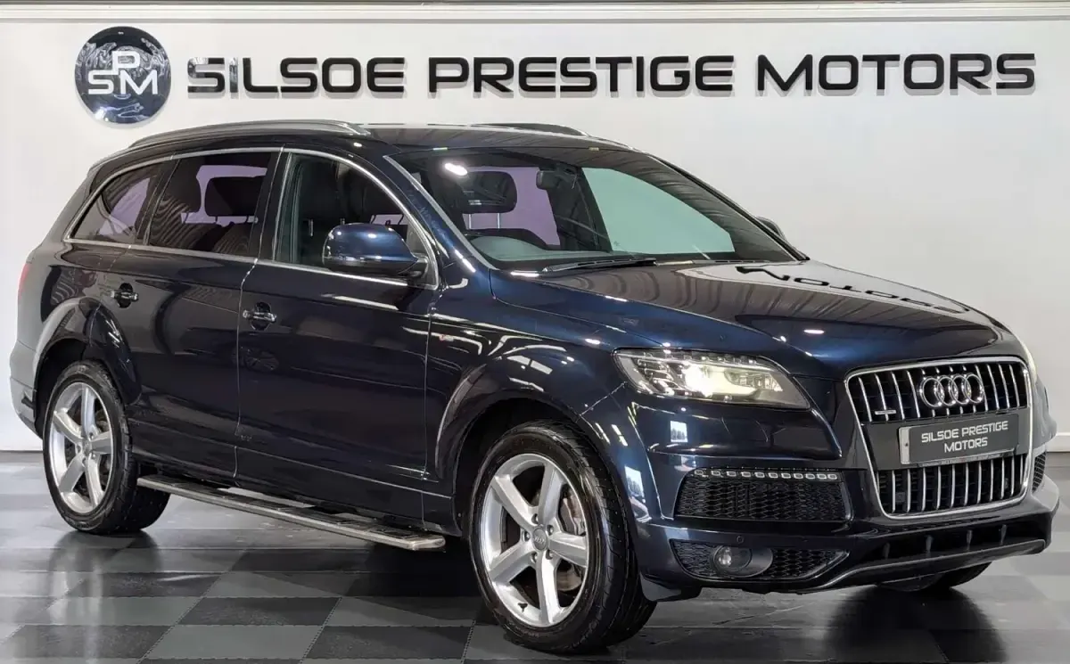 Begagnad Audi Q7 S-Line 2010 Blå SUV