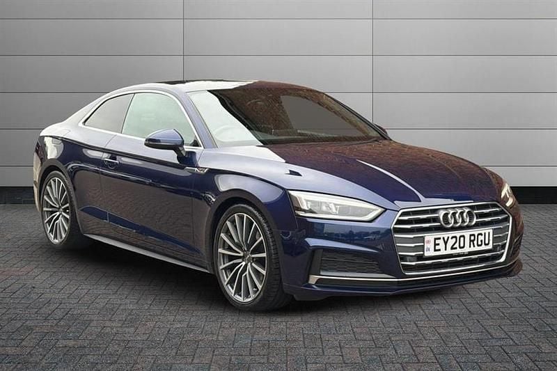 Navarra blue Used 2020 Audi A5 S-Line Coupe | £18,350 (Good price) - Image 1/4