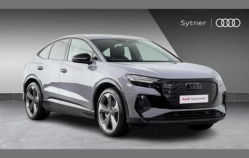 Grey Used 2023 Audi Q4 Sportback e-tron Black Edition SUV | £30,750 (Expensive) - Image 1/4