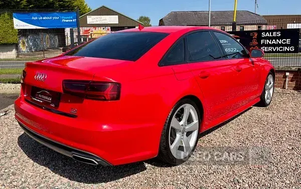 Used Audi A6 S-Line 190 HP (139 kW) 2018 Red Sedan