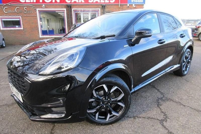 Black Used 2021 Ford Puma Gen-E ST-Line X Hatchback | £14,990 (Fair price) - Image 1/4