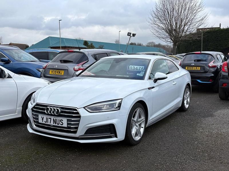 Used Audi A5 S-Line 190 HP (139 kW) 2017 Ibis white Coupe