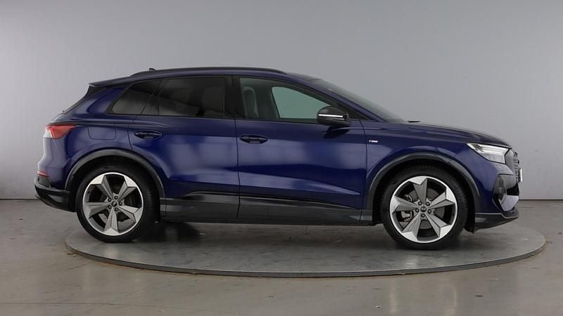 Used Audi Q4 e-tron Black Edition 210 kW (286 HP) 2025 Navarra blue SUV
