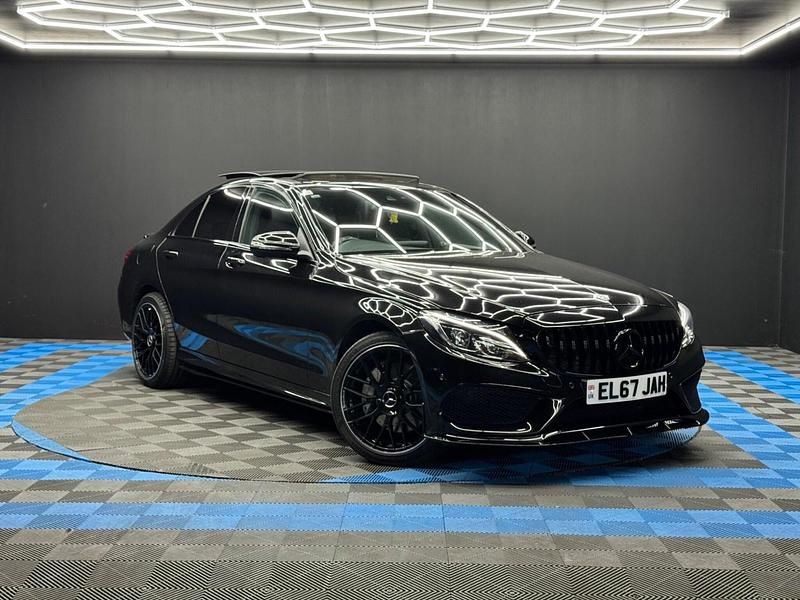 Black Used 2017 Mercedes C250 AMG Line Premium Plus Sedan | £18,490 (A bit pricey) - Image 1/4