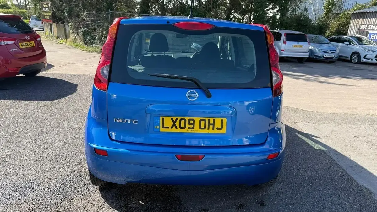 Used Nissan Note Acenta 88 HP (64 kW) 2009 Blue Hatchback