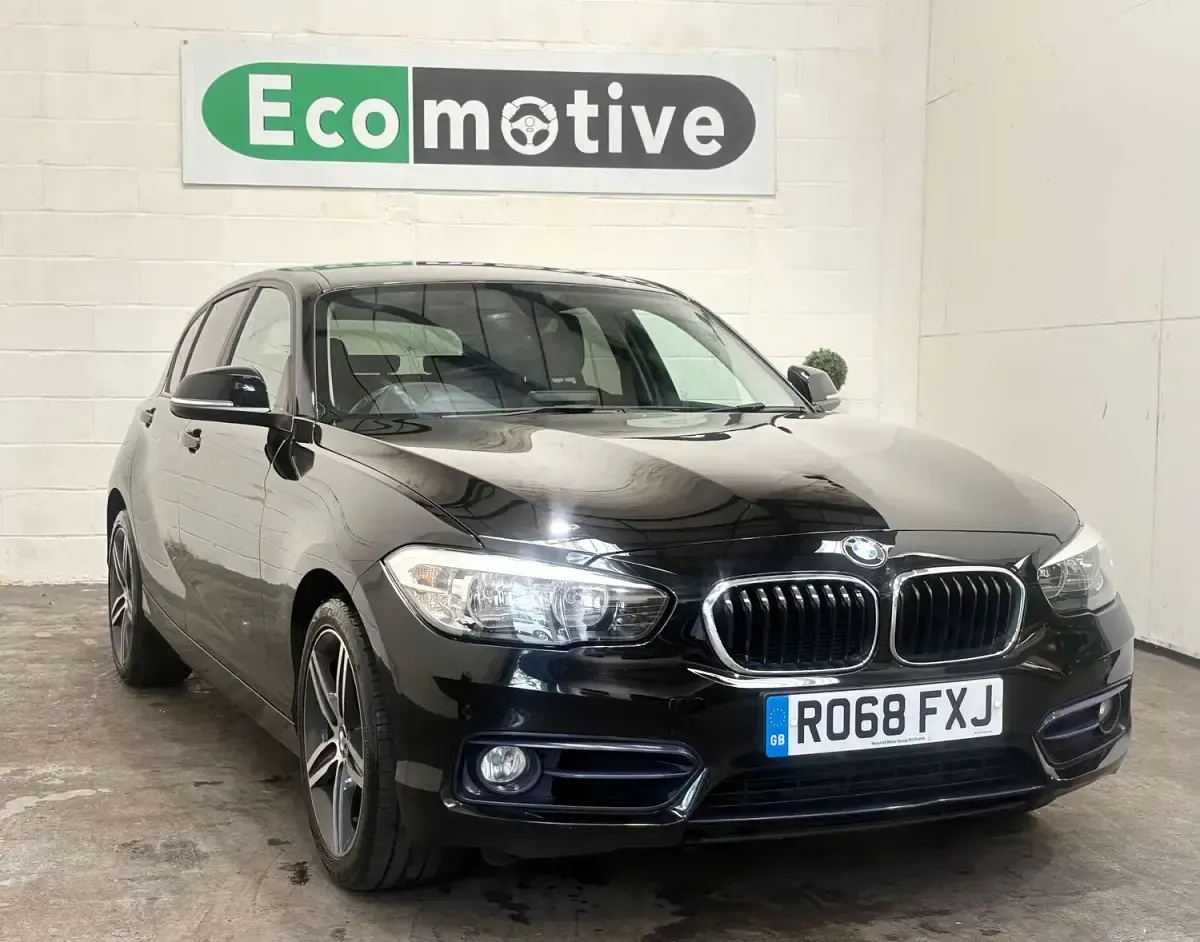 Used BMW 118 Sport Line 134 HP (98 kW) 2018 Black Hatchback