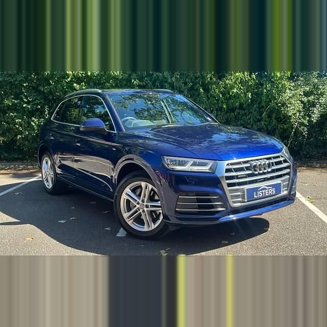 Metallic navarra blue Used 2020 Audi Q5 S-Line SUV | £20,950 (Super price) - Image 1/2