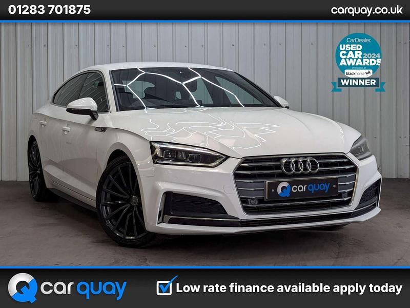 White Used 2019 Audi A5 S-Line Hatchback | £14,995 (Good price) - Image 1/4