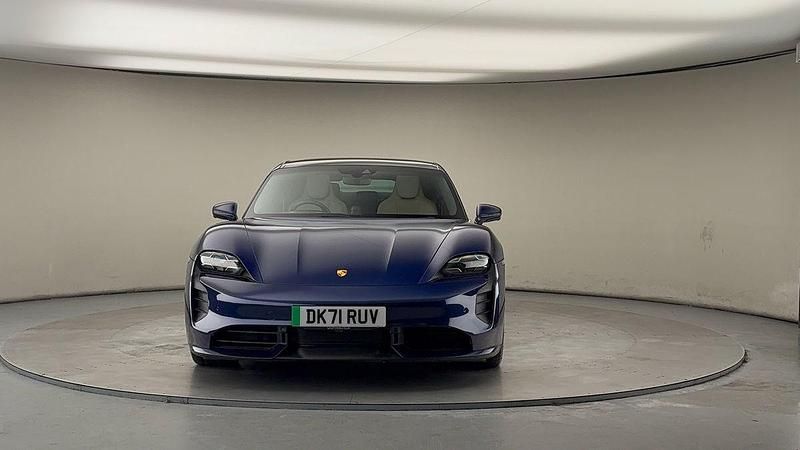 Used Porsche Taycan Performance Package 11 kW (15 HP) 2021 Gentian blue metallic Sedan