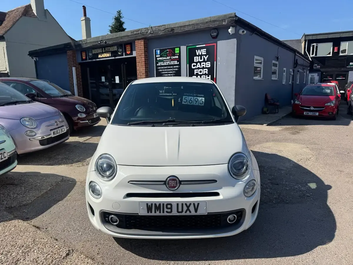 Used Fiat 500 S 69 HP (50 kW) 2019 White Hatchback
