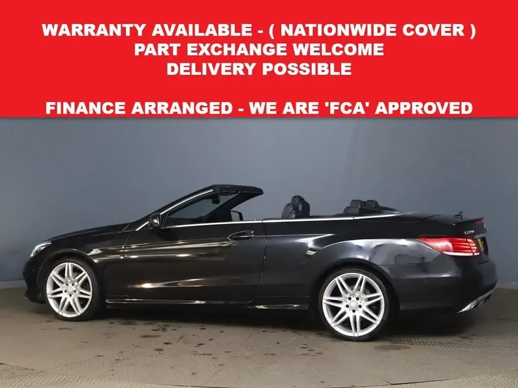 Used Mercedes E220 AMG line 2016 Black Cabriolet