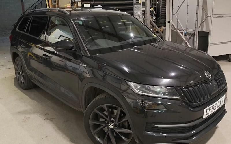 Black Used 2020 Skoda Kodiaq SportLine SUV | £21,399 (Fair price) - Image 1/4