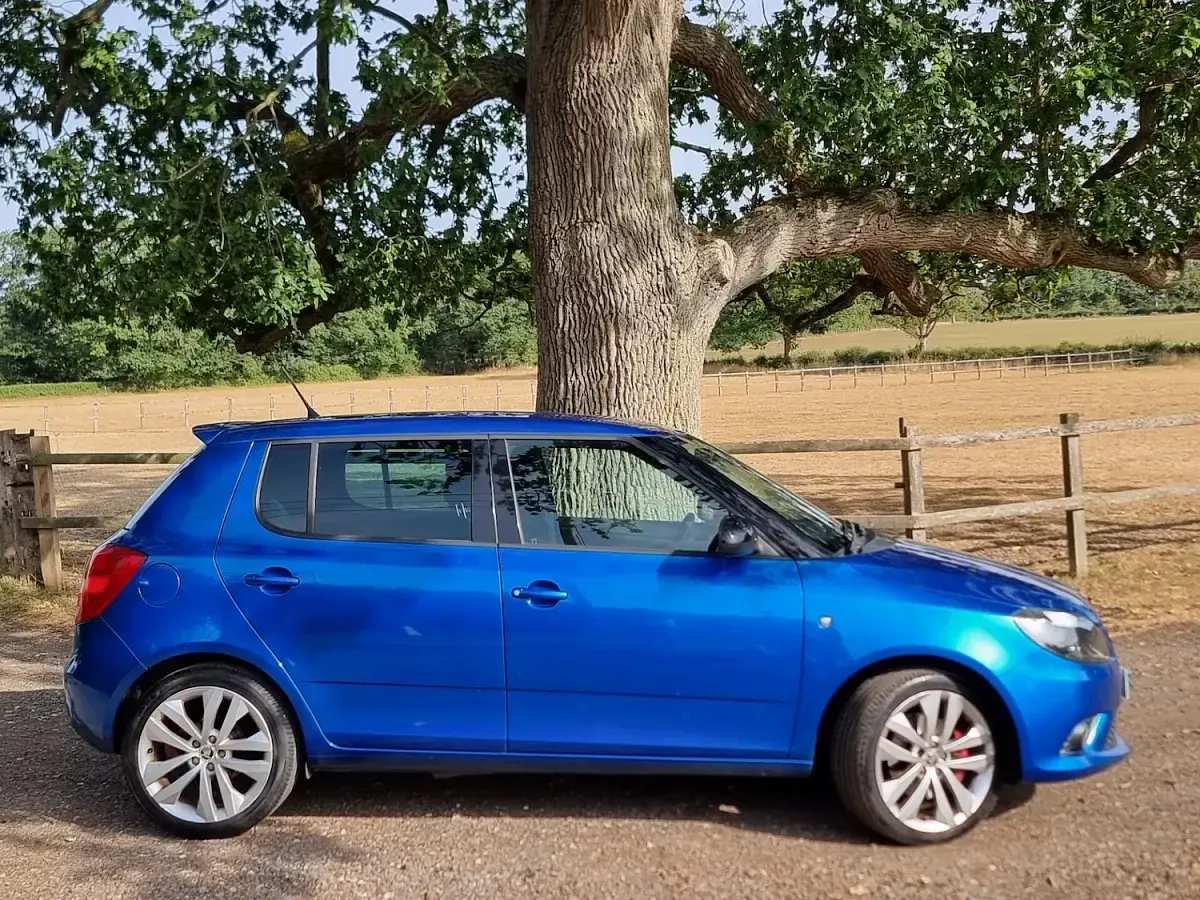 Used Skoda Fabia vRS 180 HP (132 kW) 2014 Blue Hatchback