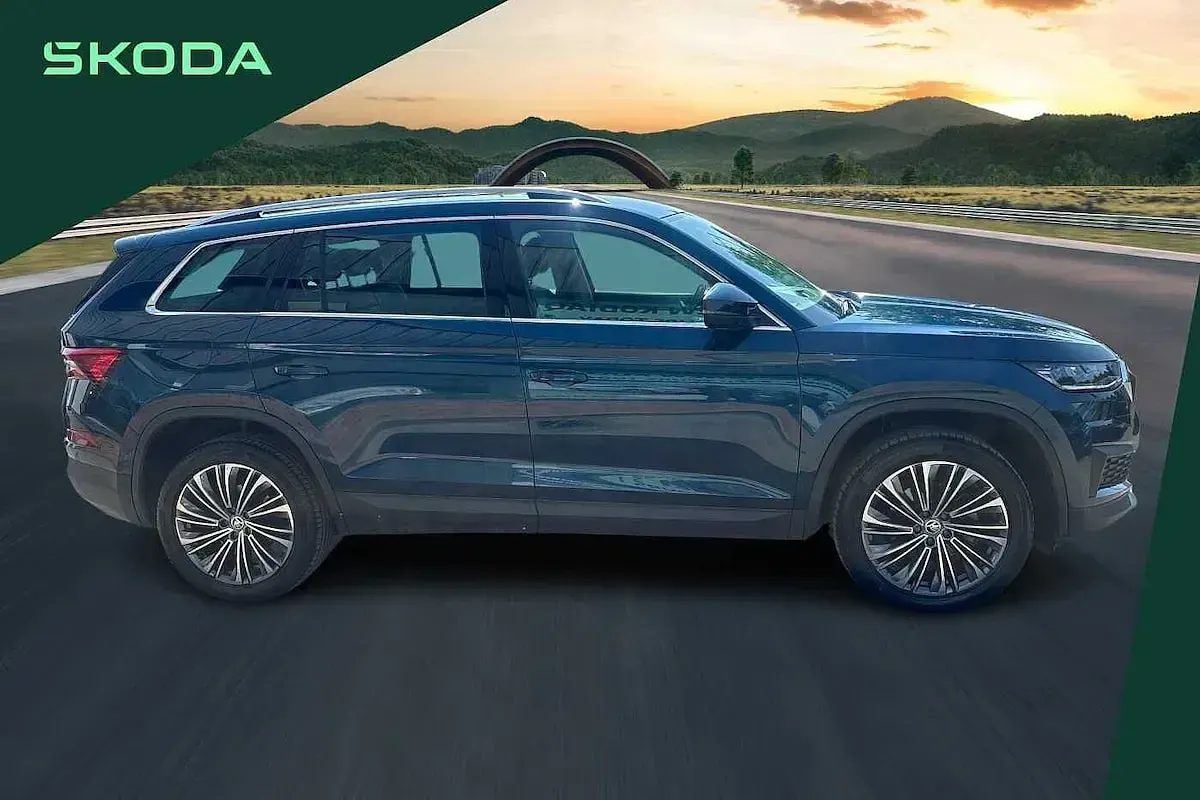Used Skoda Kodiaq SE L Executive 110 HP (80 kW) 2023 Petrol blue metallic SUV