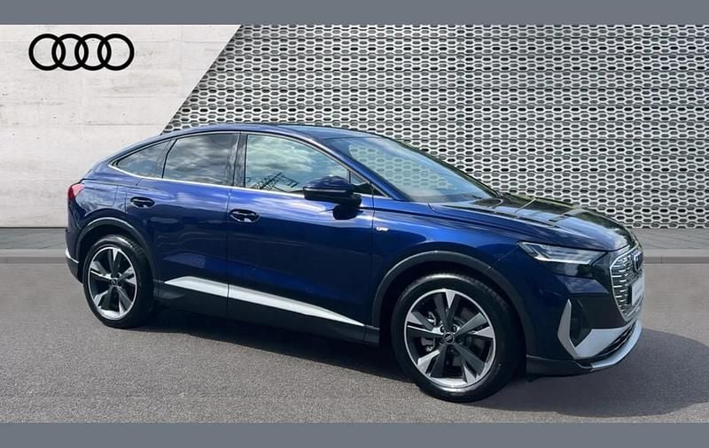 Blue Used 2025 Audi Q4 Sportback e-tron S-Line SUV | £35,490 - Image 1/4