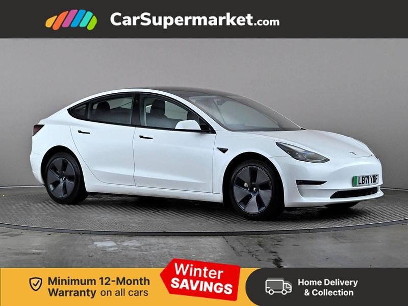 White Used 2021 Tesla Model 3 Long Range AWD Sedan | £18,476 (Fair price) - Image 1/3