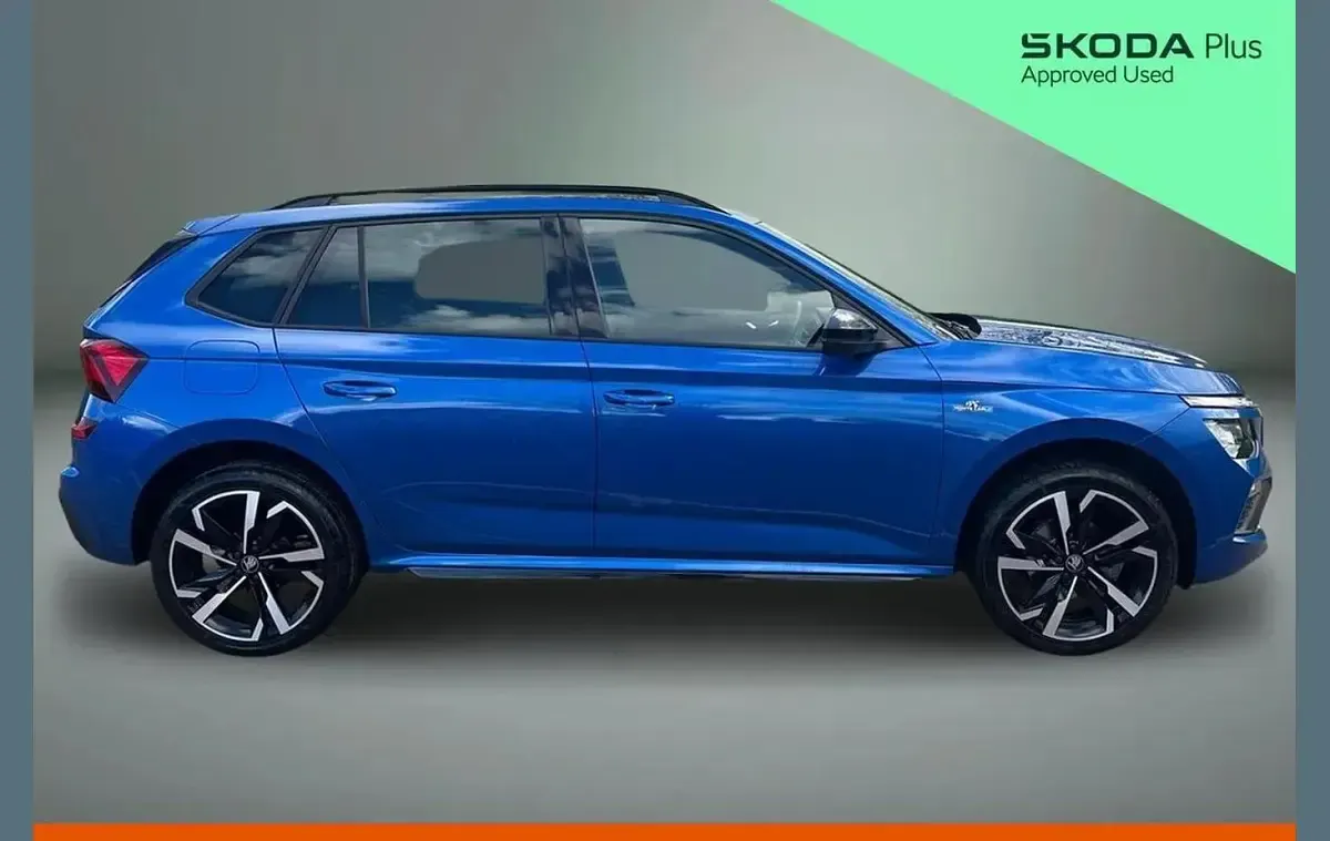 Used Skoda Kamiq Monte Carlo 115 HP (84 kW) 2025 Race blue metallic SUV