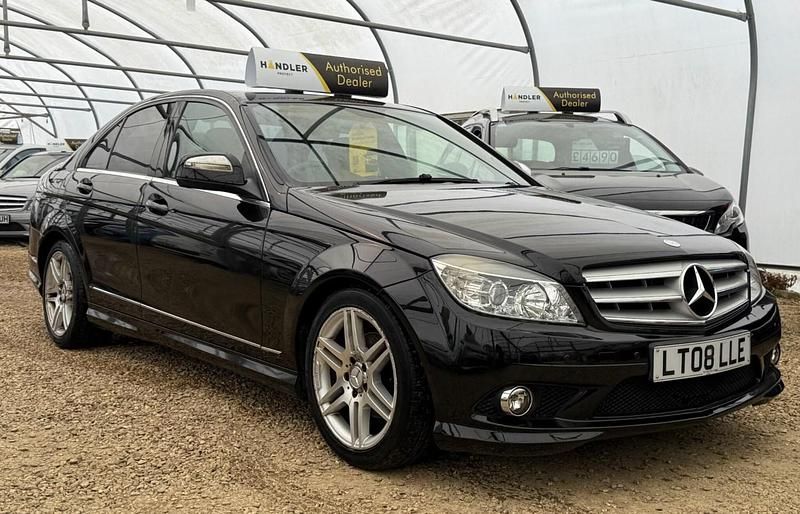 Used Mercedes C180 156 HP (114 kW) 2008 Black Sedan