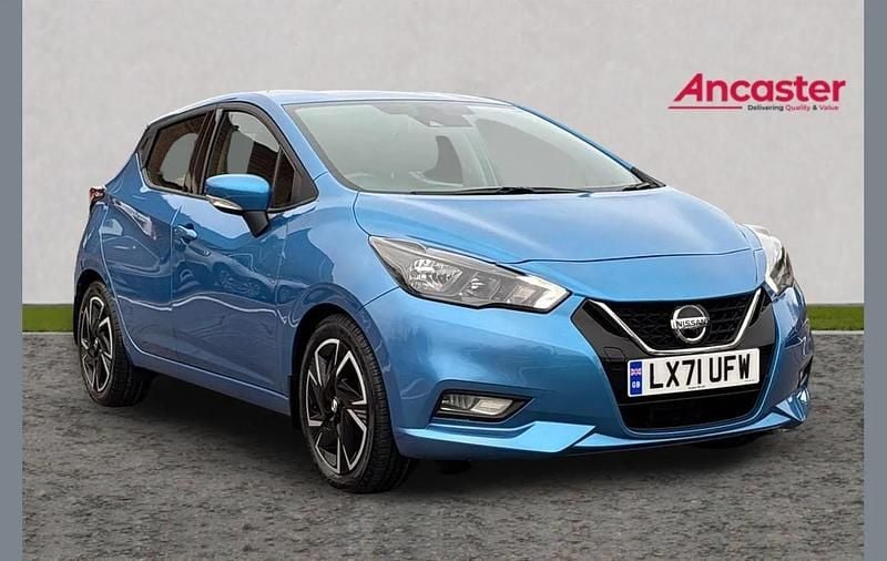 Used Nissan Micra Acenta 91 HP (66 kW) 2021 Blue Hatchback