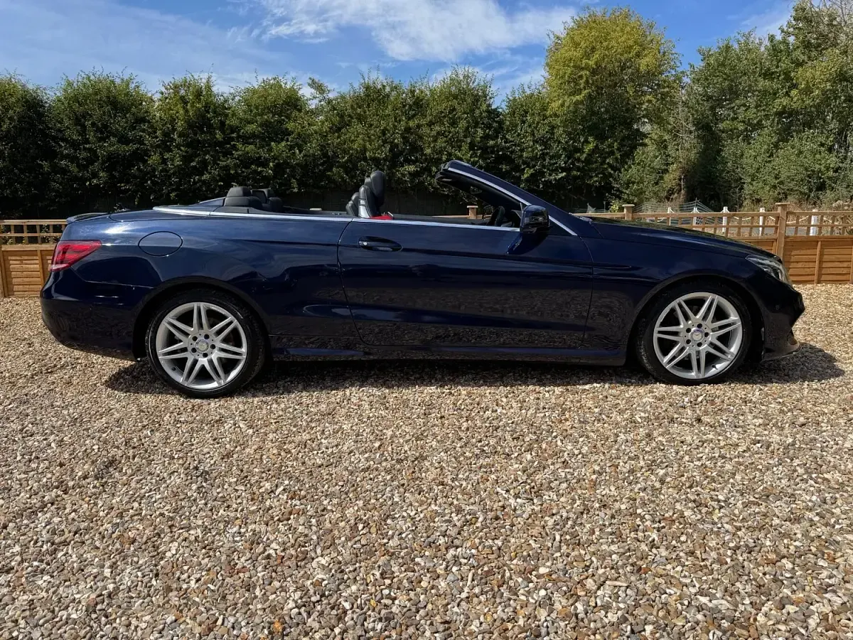 Used Mercedes E350 AMG 2014 Blue Cabriolet