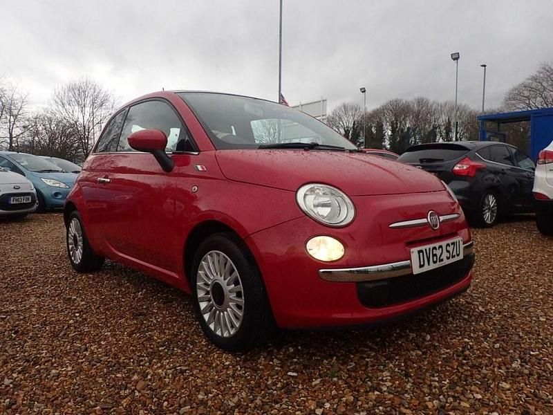 Used Fiat 500 Lounge 69 HP (50 kW) 2012 Red Hatchback