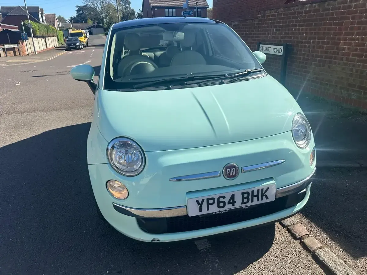 Used Fiat 500 Lounge 95 HP (69 kW) 2014 Green Hatchback