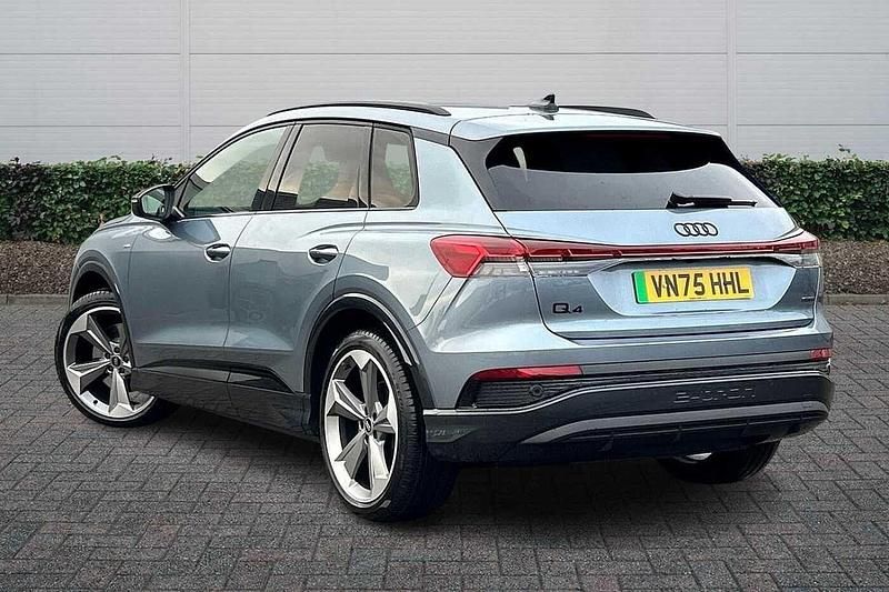 Used Audi Q4 e-tron Black Edition 250 kW (340 HP) 2025 Geyser blue, metallic SUV