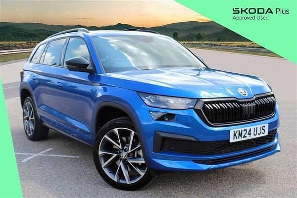 Blue Used 2024 Skoda Kodiaq SportLine SUV | £36,490 (Fair price) - Image 1/4