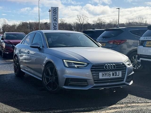 Begagnad Audi A4 S-Line 150 HK (110 kW) 2016 Silver Sedan