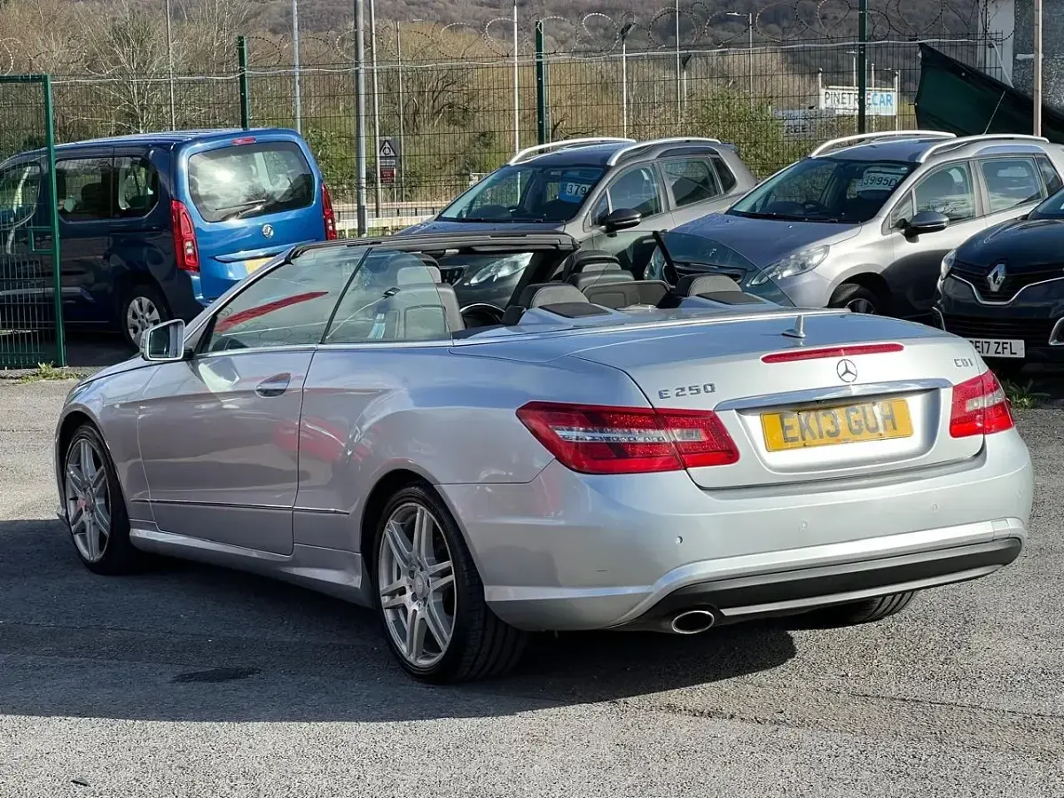 Used Mercedes E250 2013 Silver Cabriolet