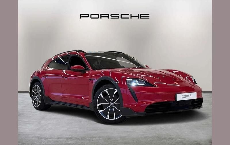 Red Used 2023 Porsche Taycan Cross Turismo Estate | £59,995 (Fair price) - Image 1/4