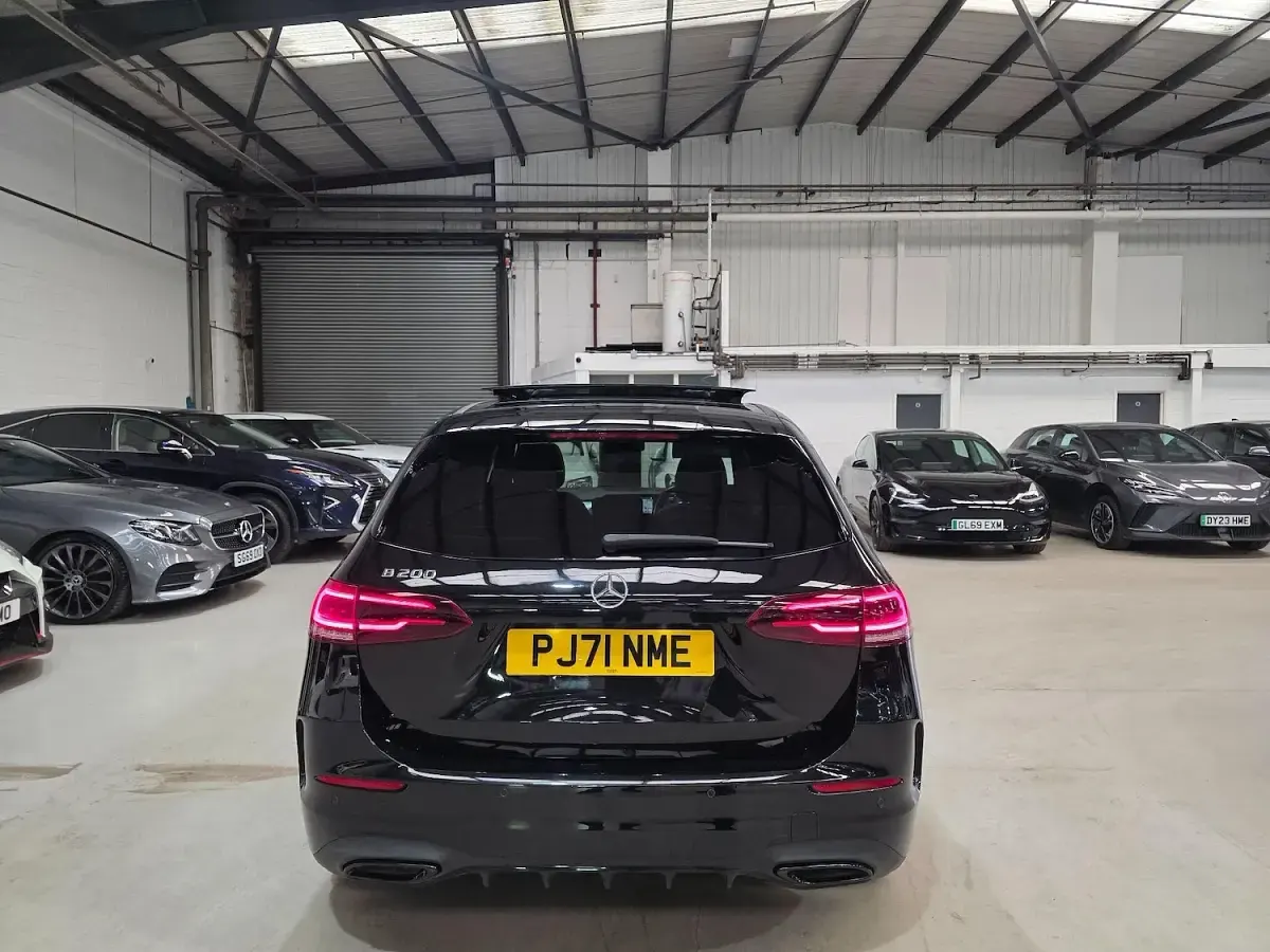 Used Mercedes B200 AMG line 163 HP (119 kW) 2021 Black Hatchback