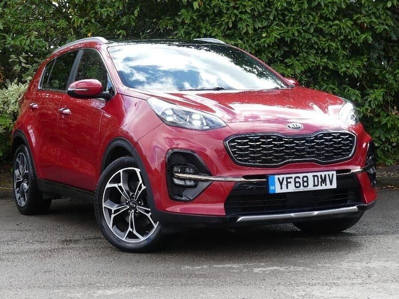 Red Used 2018 Kia Sportage GT-Line S SUV | £18,429 (Fair price) - Image 1/4