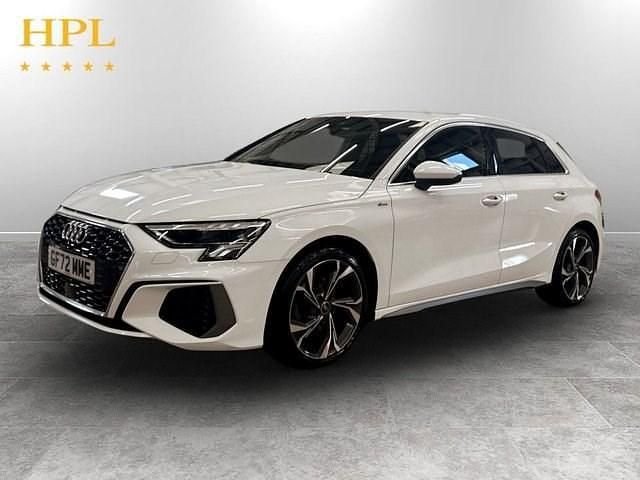 Used Audi A3 Sportback S-Line 150 HP (110 kW) 2022 White Hatchback